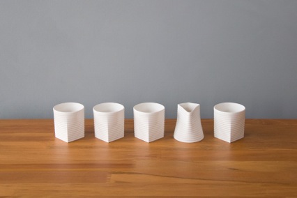 Sarah Backler  | White Espresso set including dash| McATAmney Gallery | Geraldine NZ